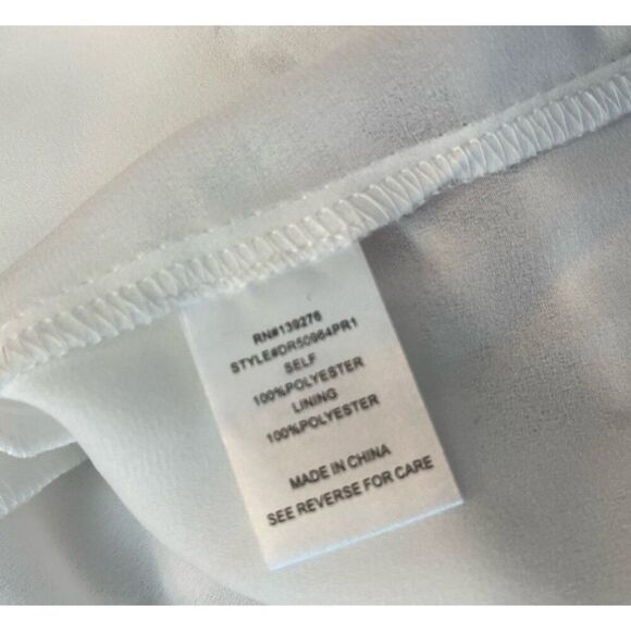 DR2 Medium Floral Sleeveless Pleated Lined Belted Dress Shift Sheath Rainn NWT - Picture 7 of 7